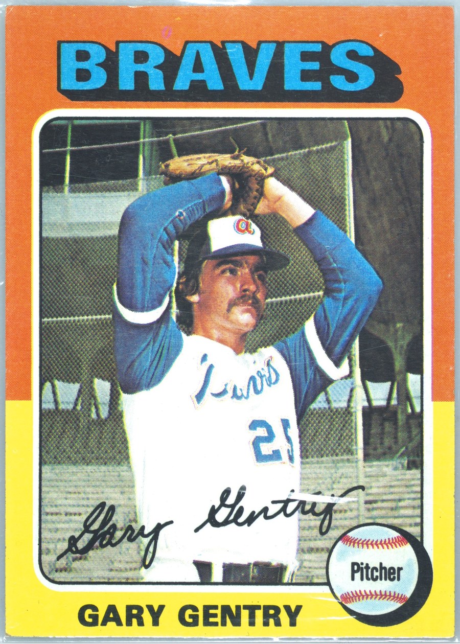 1975 Topps #393 Gary Gentry, Atlanta Braves