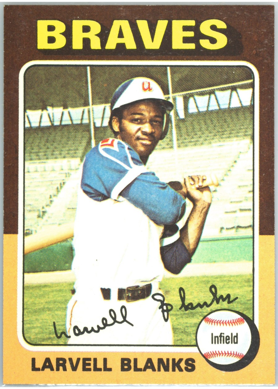 1975 Topps #394 Larvell Blanks, Atlanta Braves