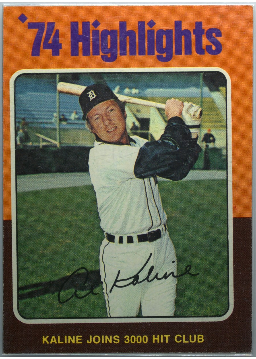 1975 Topps #4 Al Kaline, Detroit Tigers