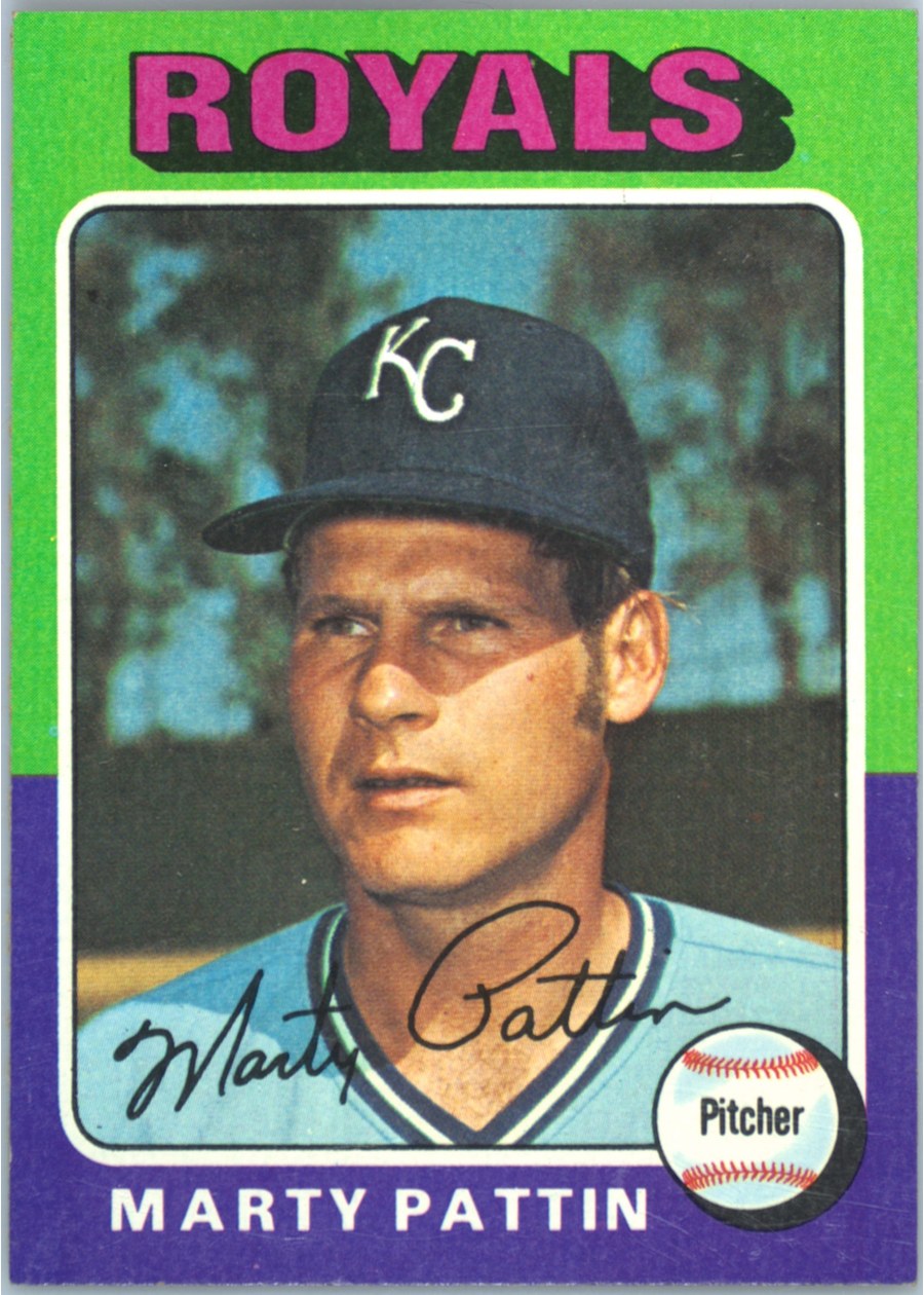 1975 Topps #413 Marty Pattin, Kansas City Royals
