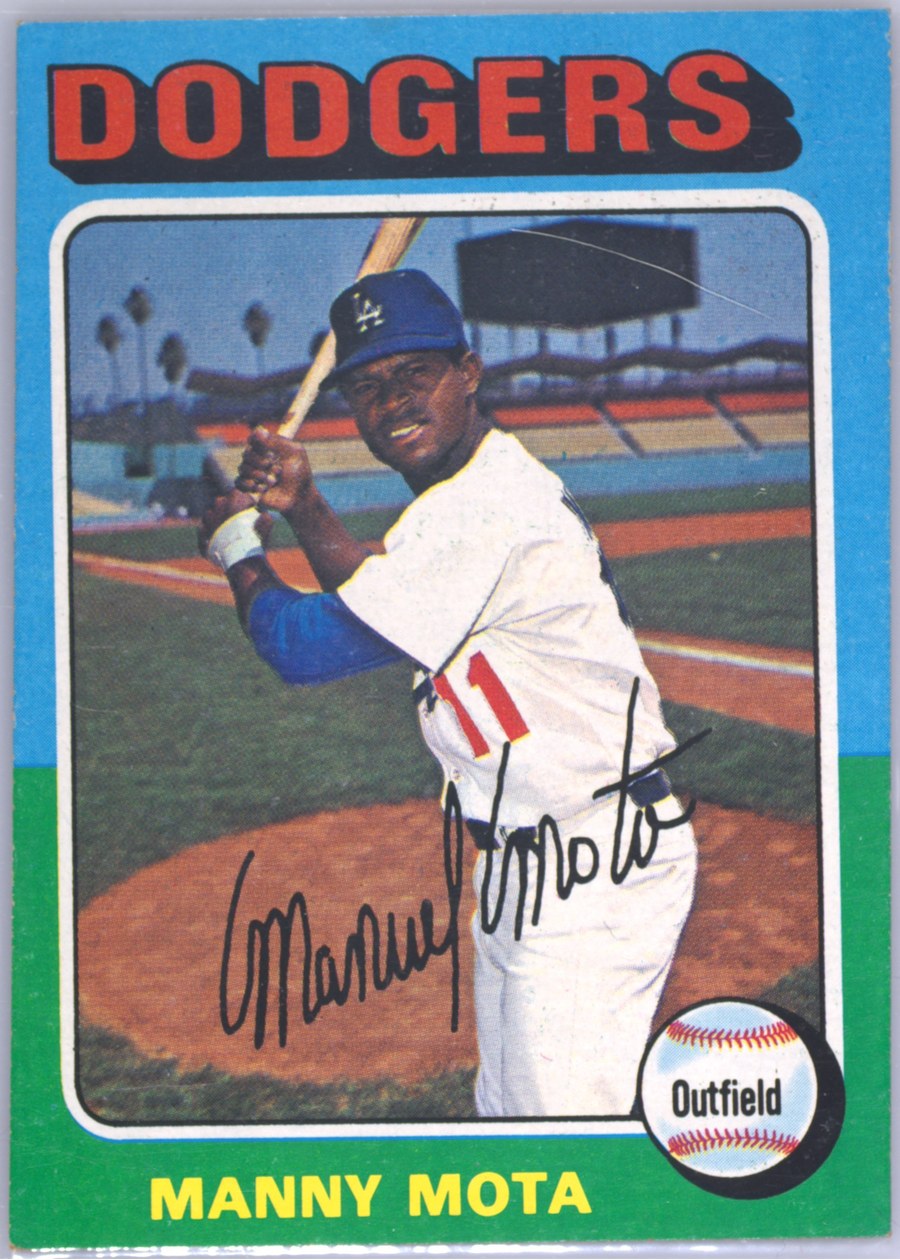 1975 Topps #414 Manny Mota, Los Angeles Dodgers