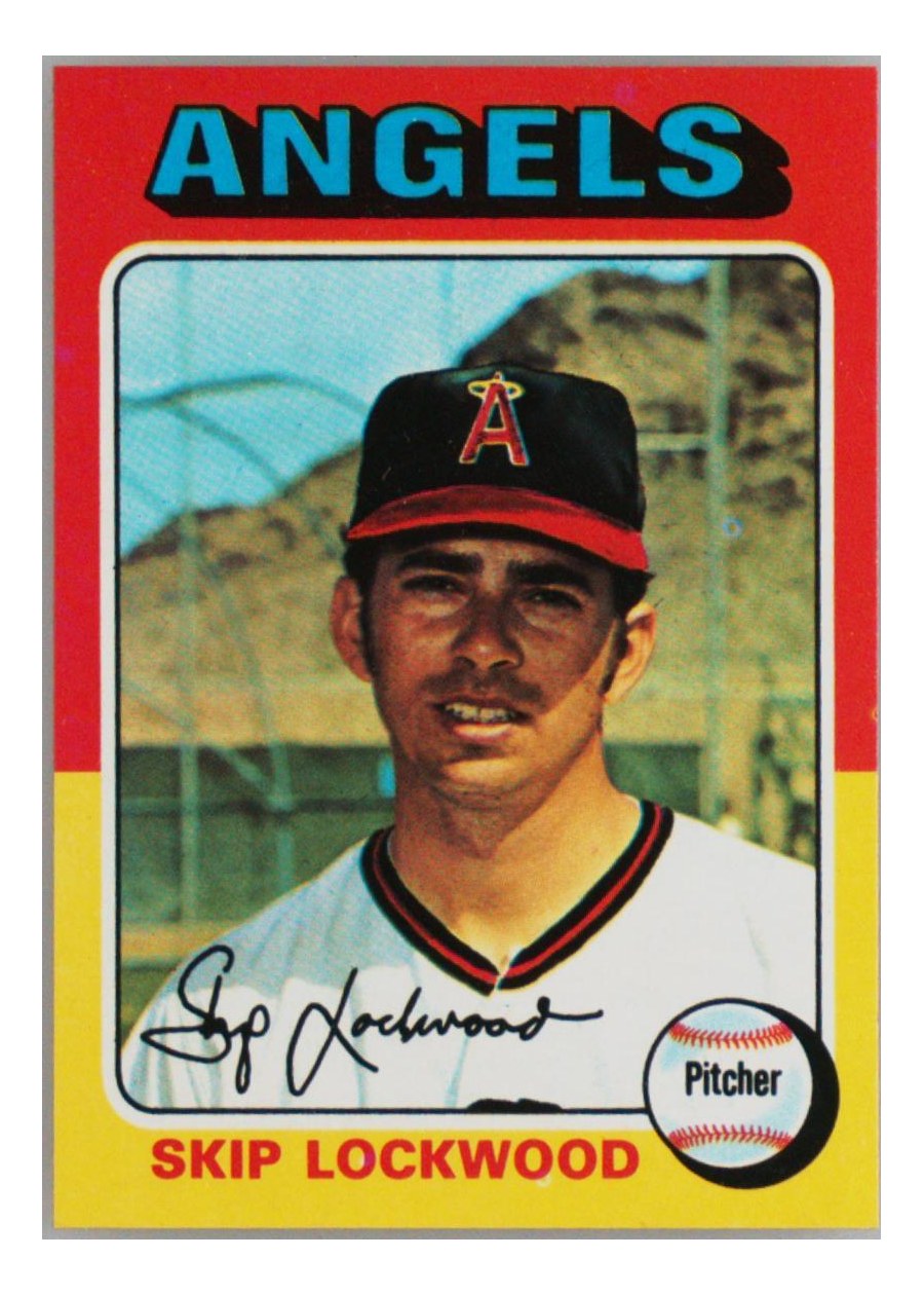 1975 Topps #417 Skip Lockwood, California Angels