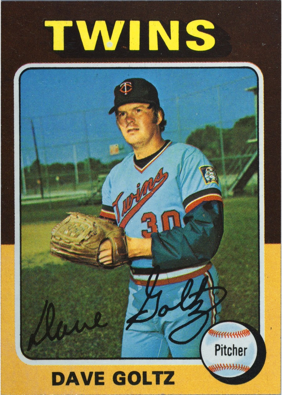 1975 Topps #419 Dave Goltz, Minnesota Twins