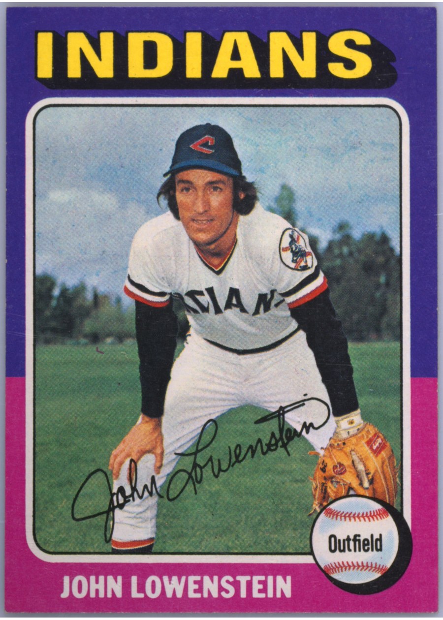 1975 Topps #424 John Lowenstein, Cleveland Indians