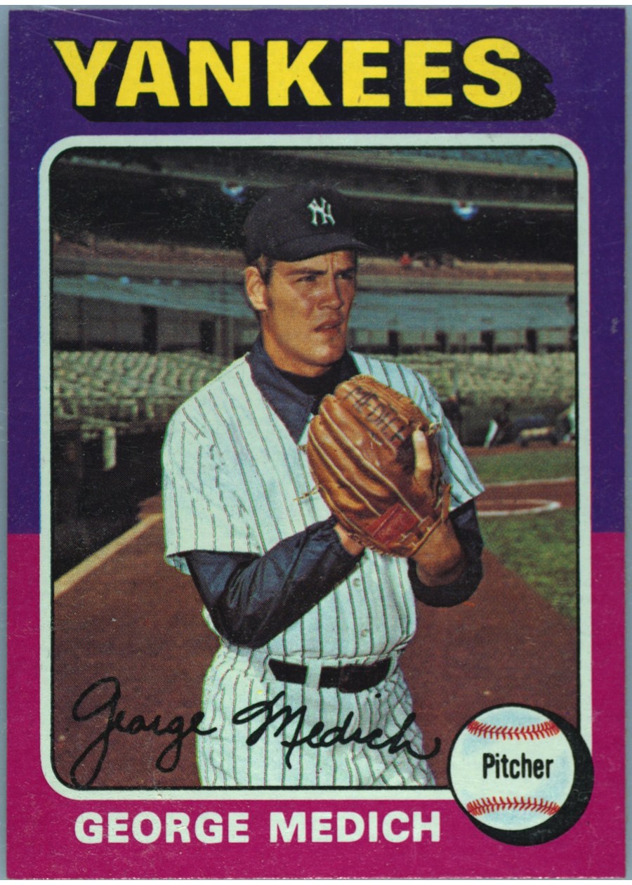 1975 Topps #426 George Medich, New York Yankees