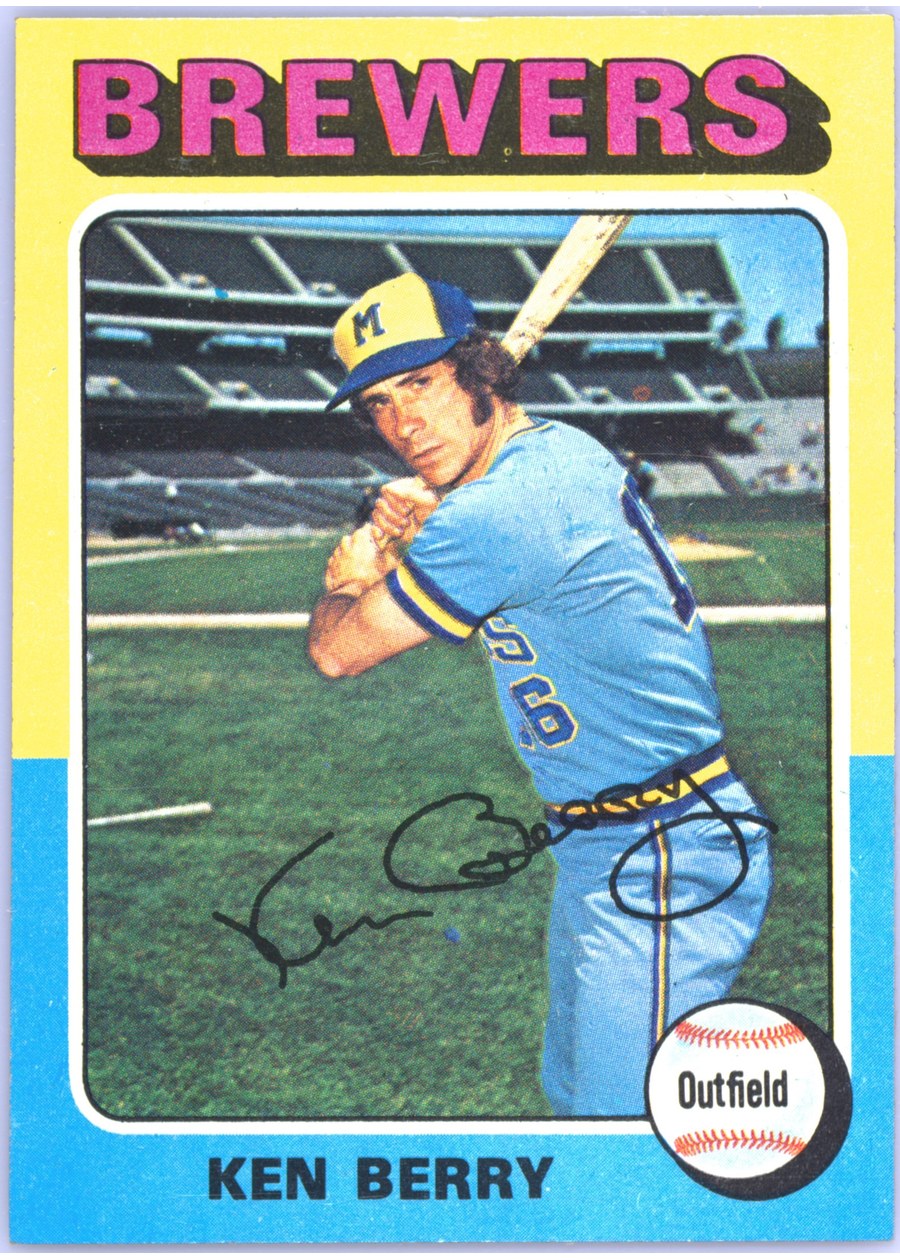 1975 Topps #432 Ken Berry, Milwaukee Brewers