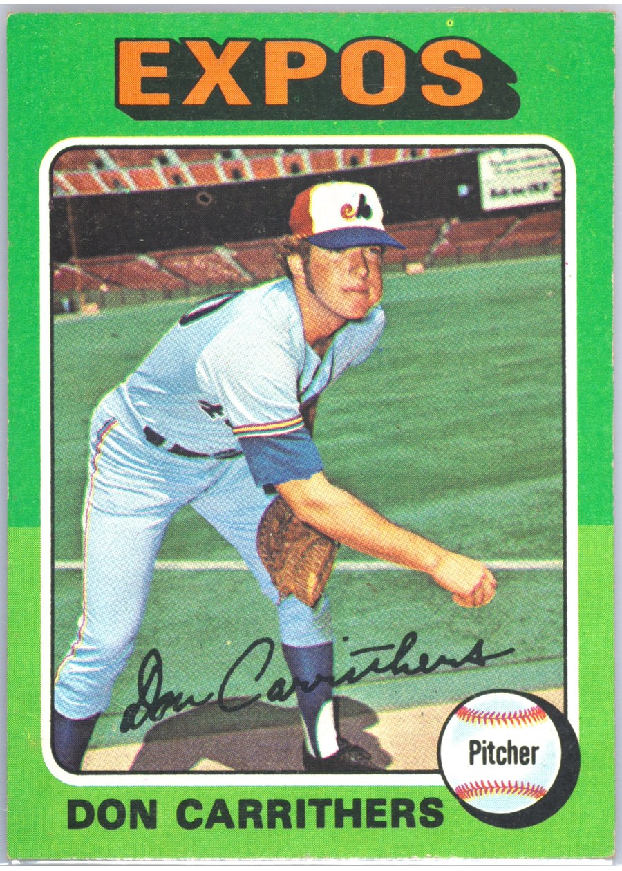 1975 Topps #438 Don Carrithers, Montreal Expos