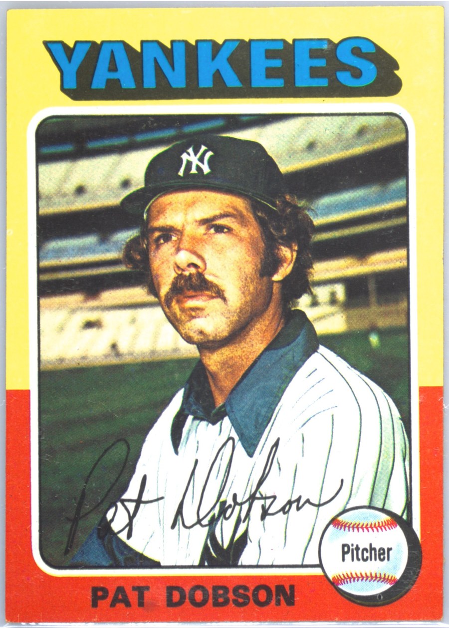 1975 Topps #44 Pat Dobson, New York Yankees