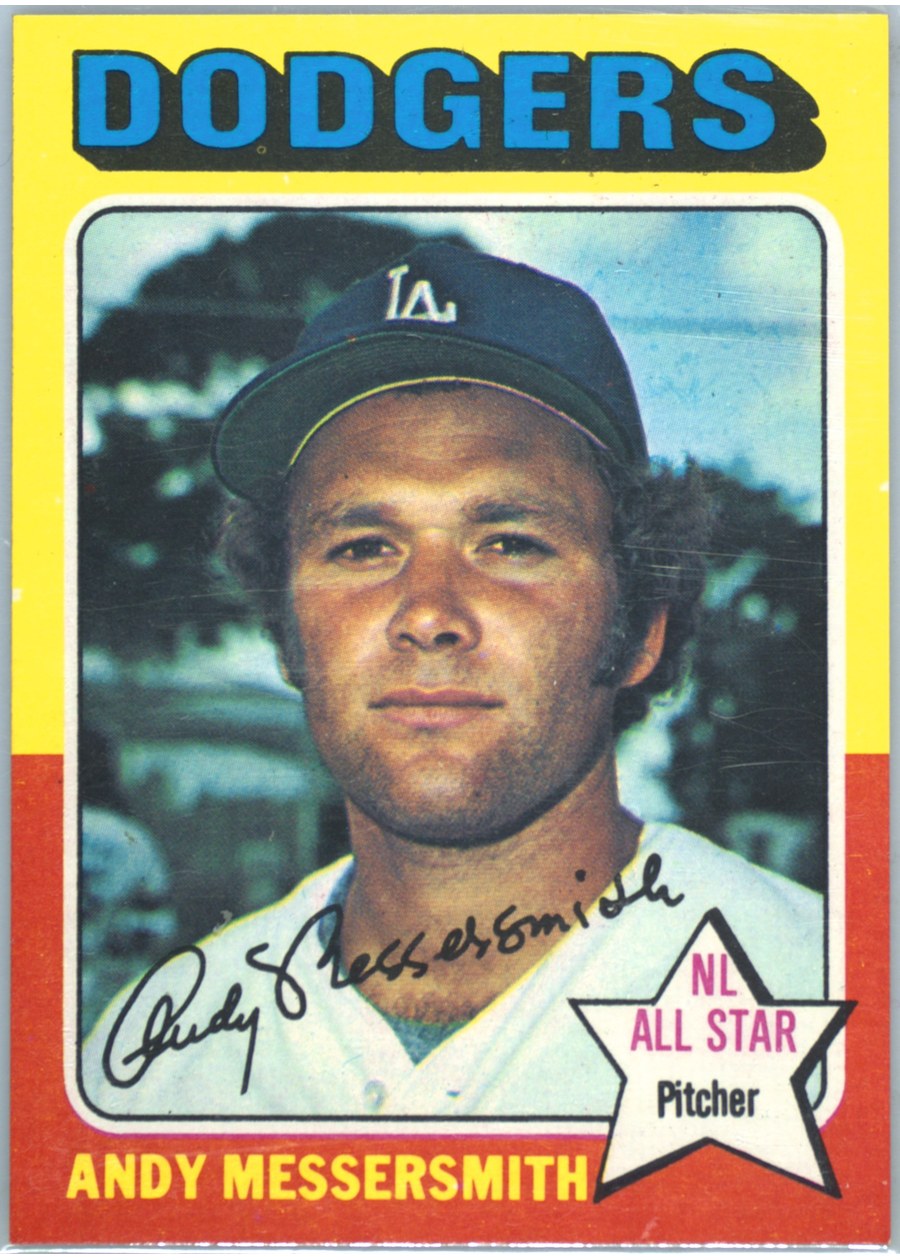 1975 Topps #440 Andy Messersmith, Los Angeles Dodgers