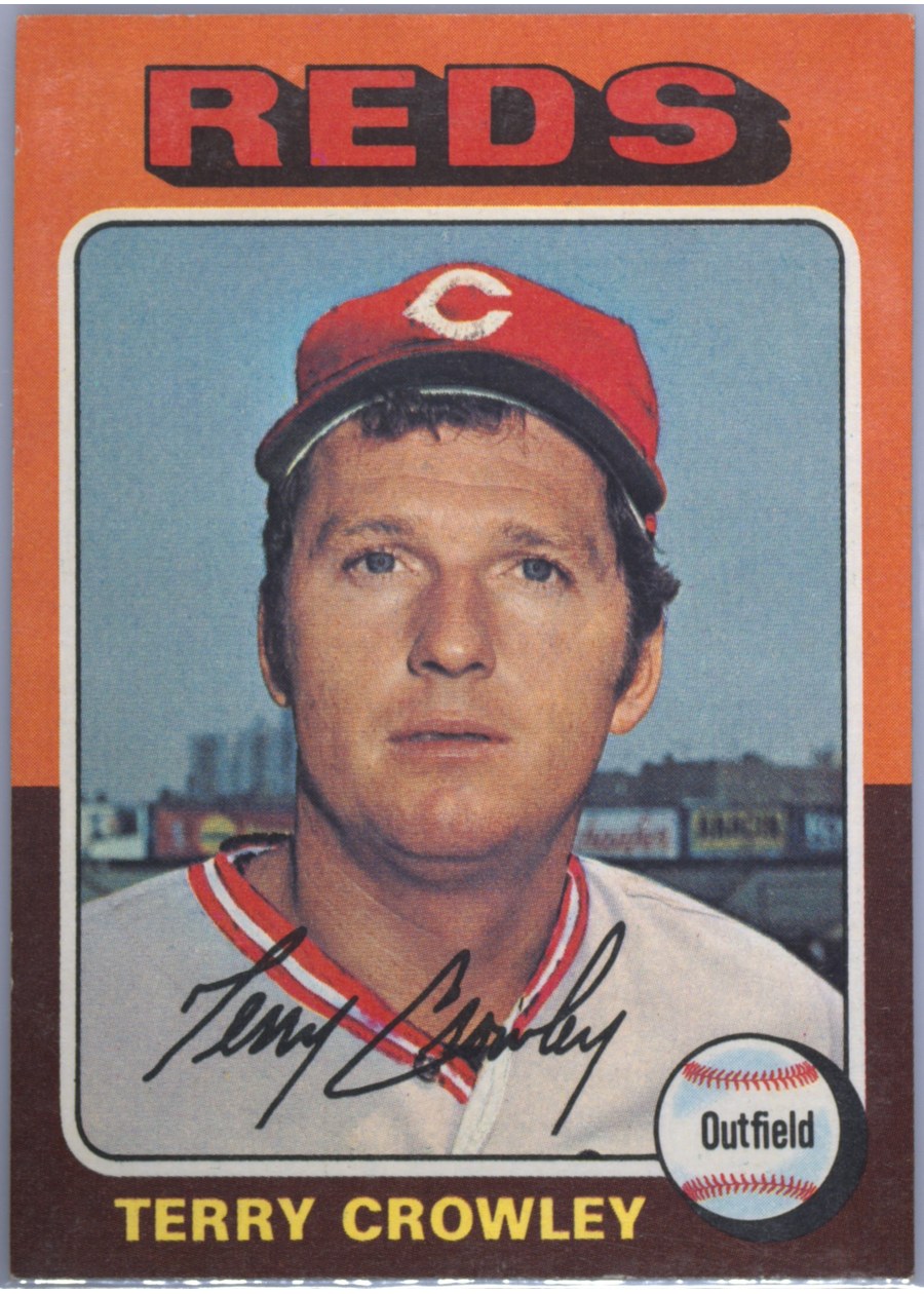 1975 Topps #447 Terry Crowley, Cincinnati Reds