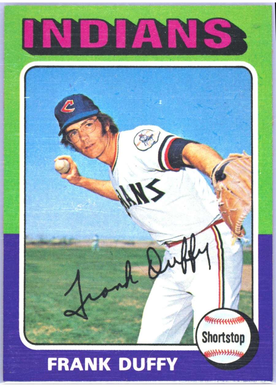 1975 Topps #448 Frank Duffy, Cleveland Indians