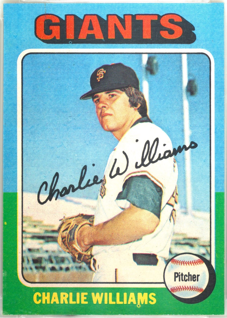 1975 Topps #449 Charlie Williams, San Francisco Giants