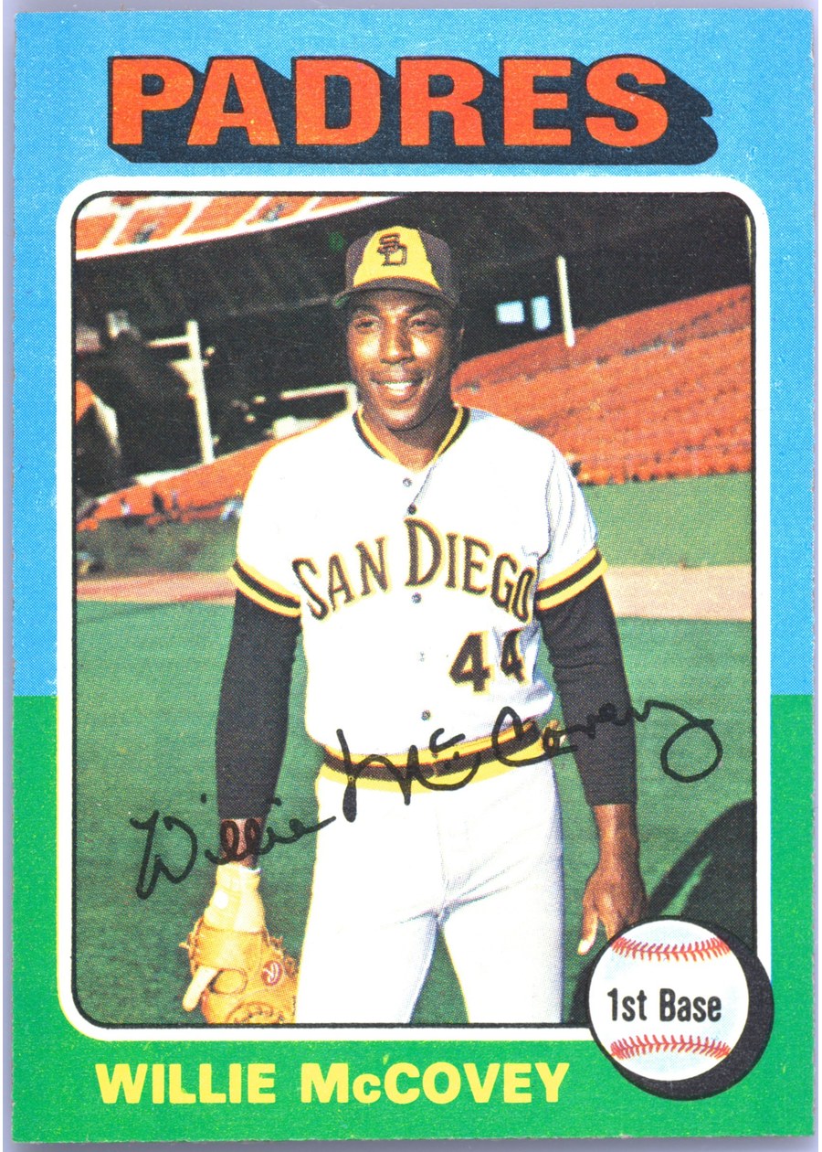 1975 Topps #450 Willie McCovey, San Diego Padres