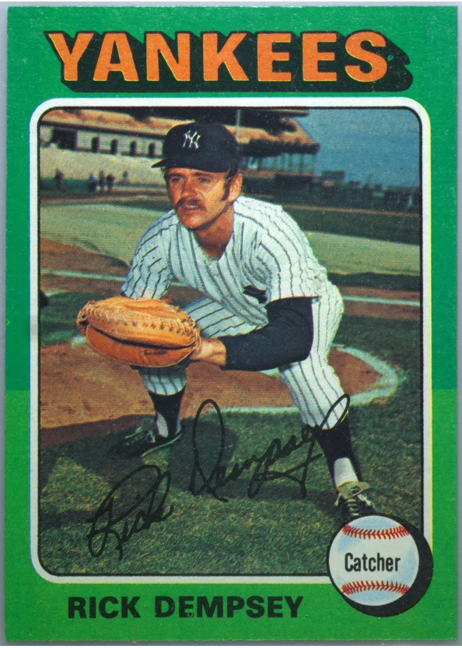 1975 Topps #451 Rick Dempsey, New York Yankees