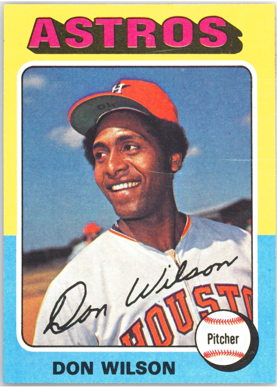 1975 Topps #455 Don Wilson, Houston Astros