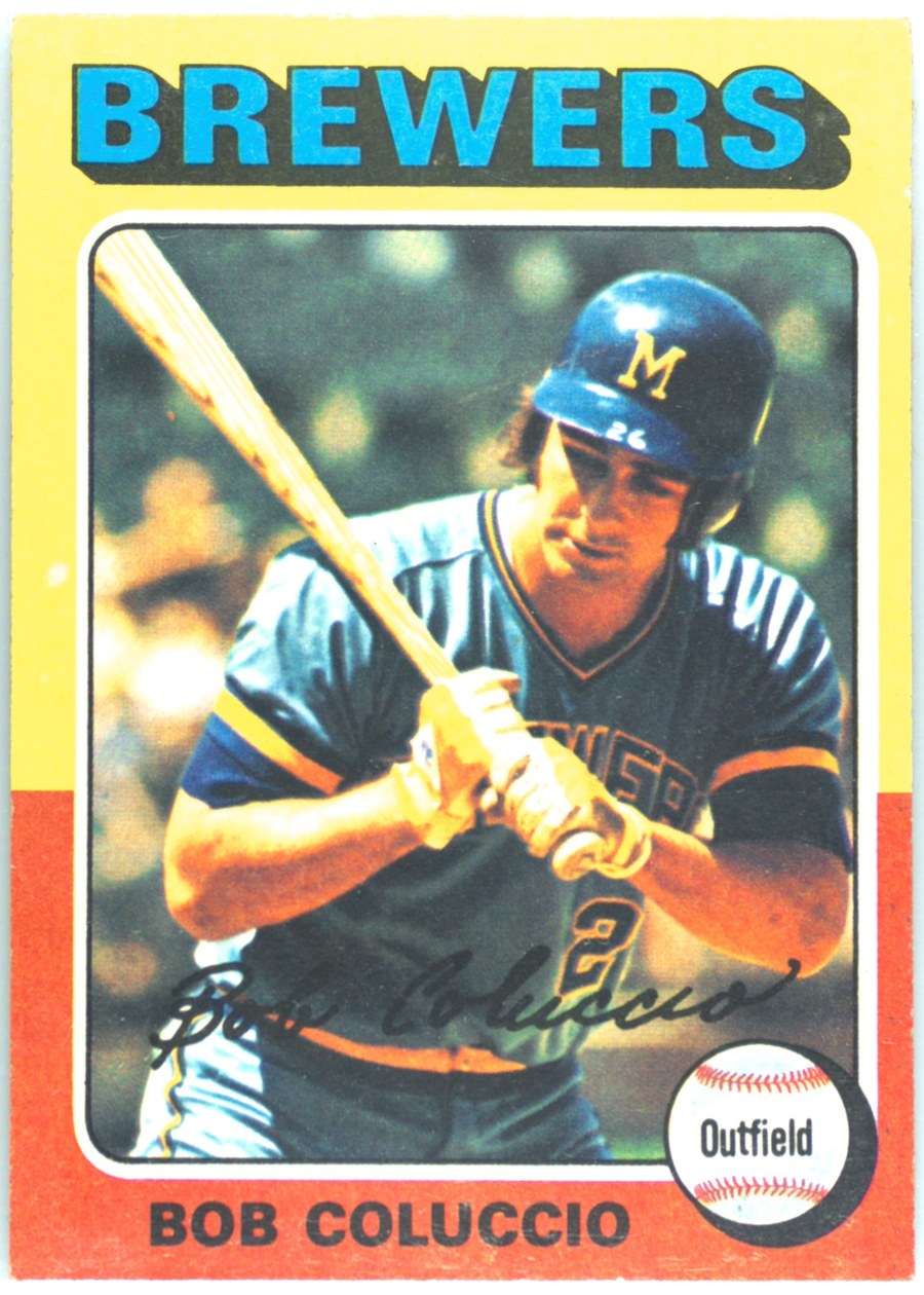 1975 Topps #456 Bob Coluccio, Milwaukee Brewers