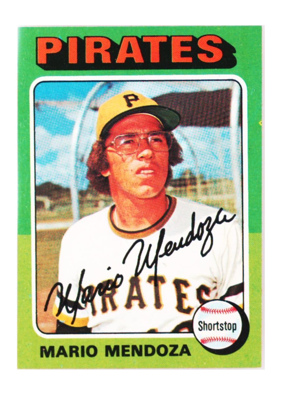 1975 Topps #457 Mario Mendoza, Pittsburgh Pirates