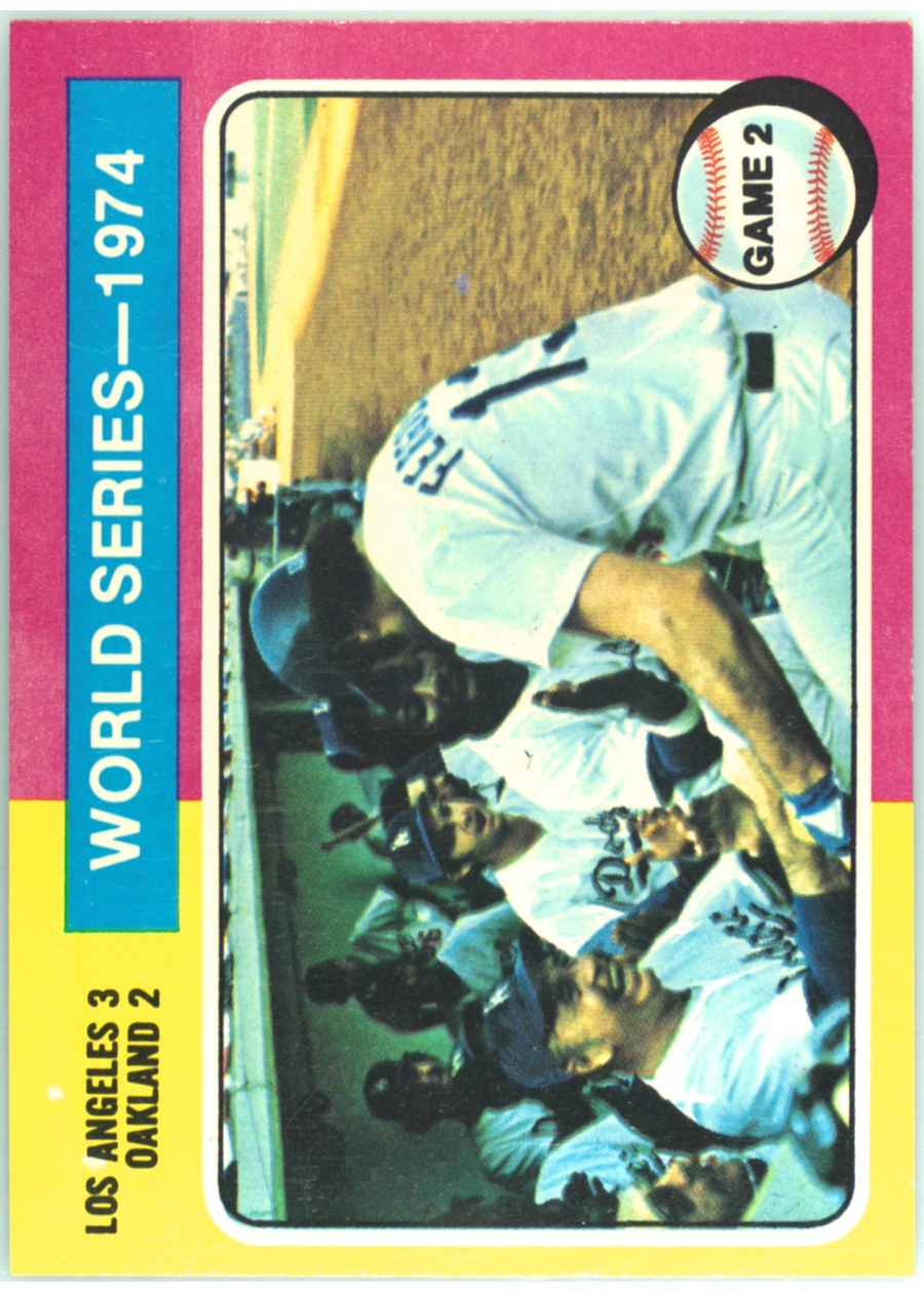 1975 Topps #462 1974 World Series Game 2, Oakland Athletics