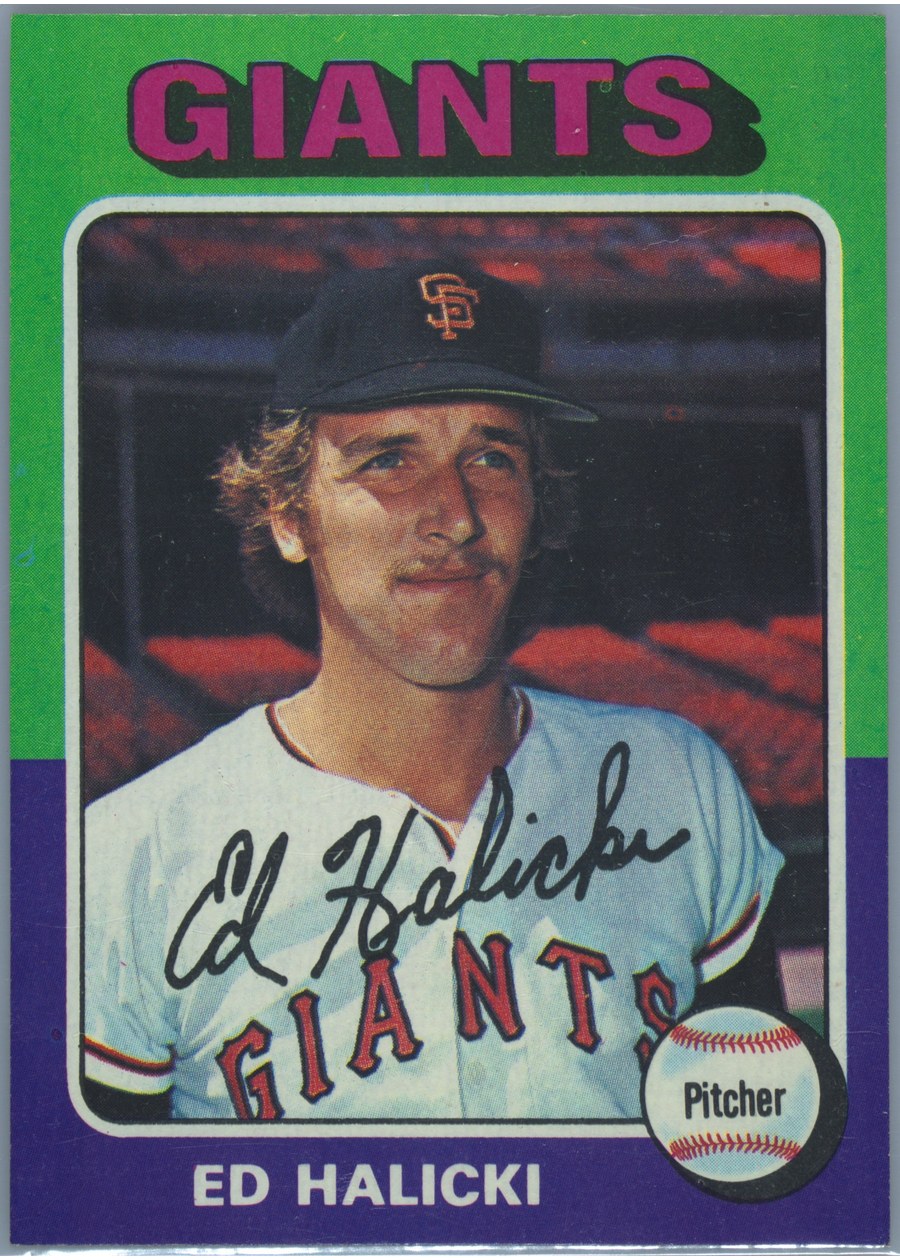 1975 Topps #467 Ed Halicki, San Francisco Giants