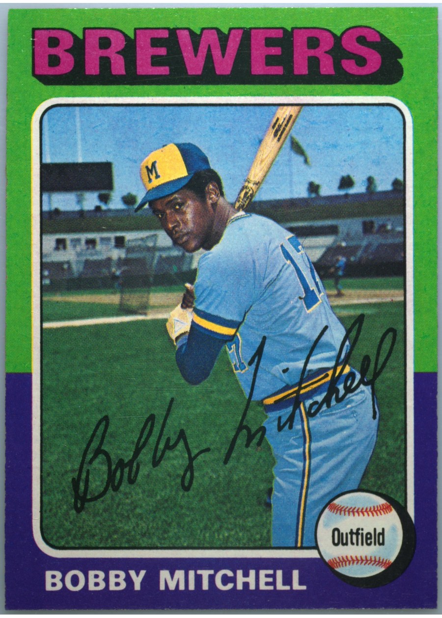 1975 Topps #468 Bobby Mitchell, Milwaukee Brewers