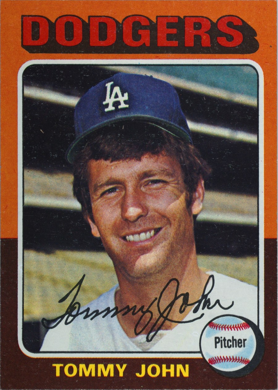 1975 Topps #47 Tommy John, Los Angeles Dodgers
