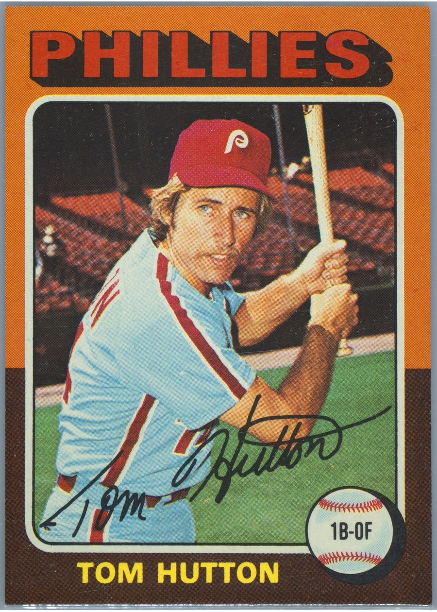 1975 Topps #477 Tom Hutton, Philadelphia Phillies