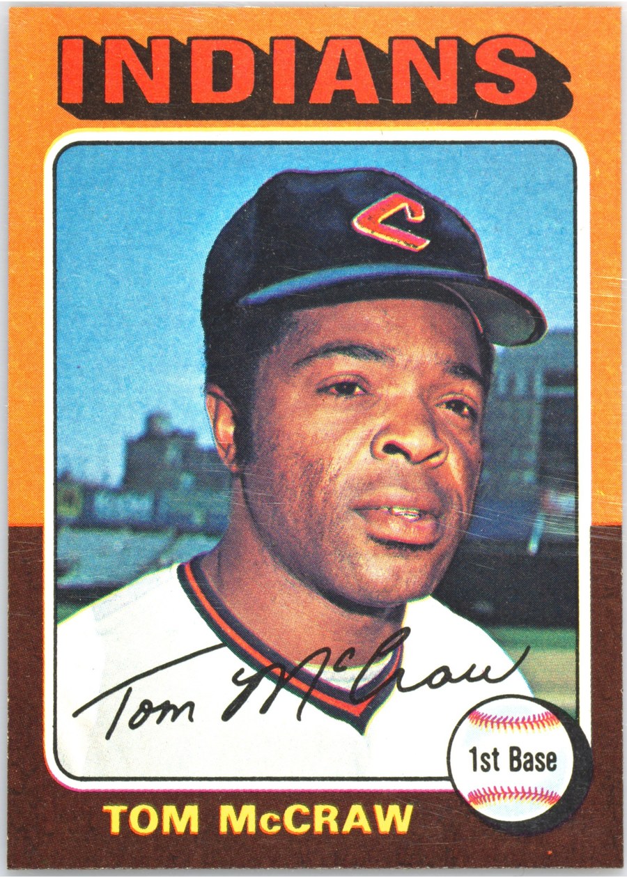 1975 Topps #482 Tom McCraw, Cleveland Indians