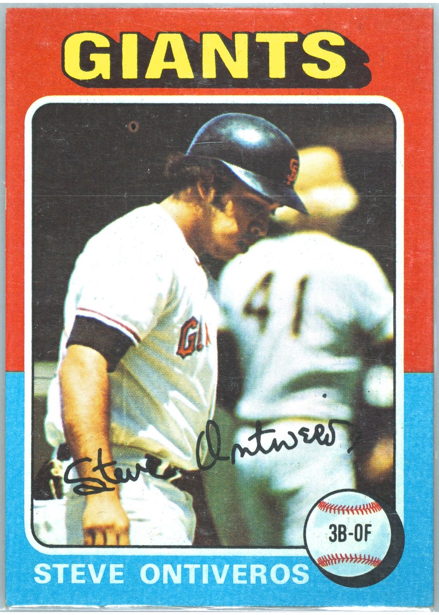 1975 Topps #483 Steve Ontiveros, San Francisco Giants