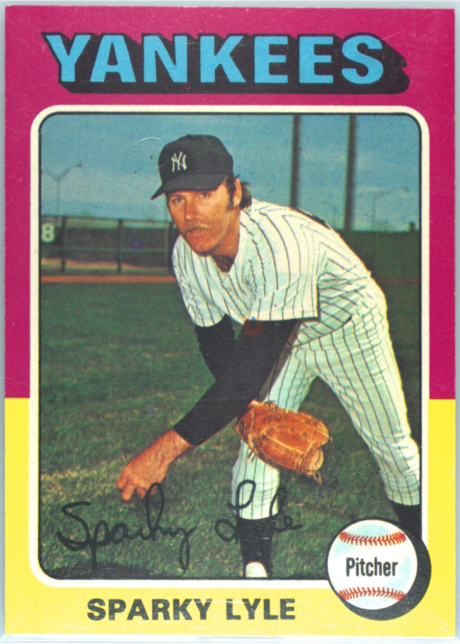 1975 Topps #485 Sparky Lyle, New York Yankees