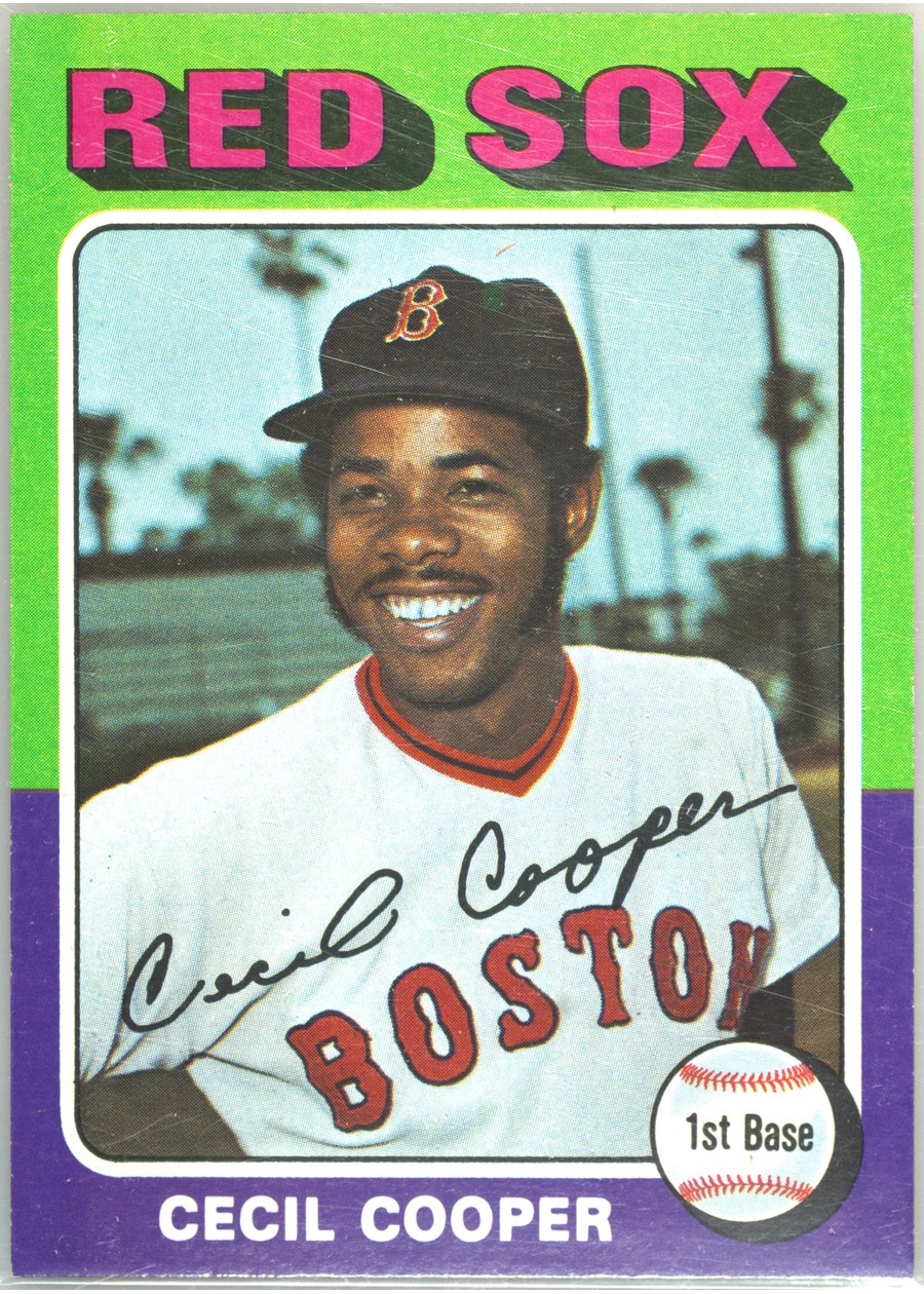 1975 Topps #489 Cecil Cooper, Boston Red Sox