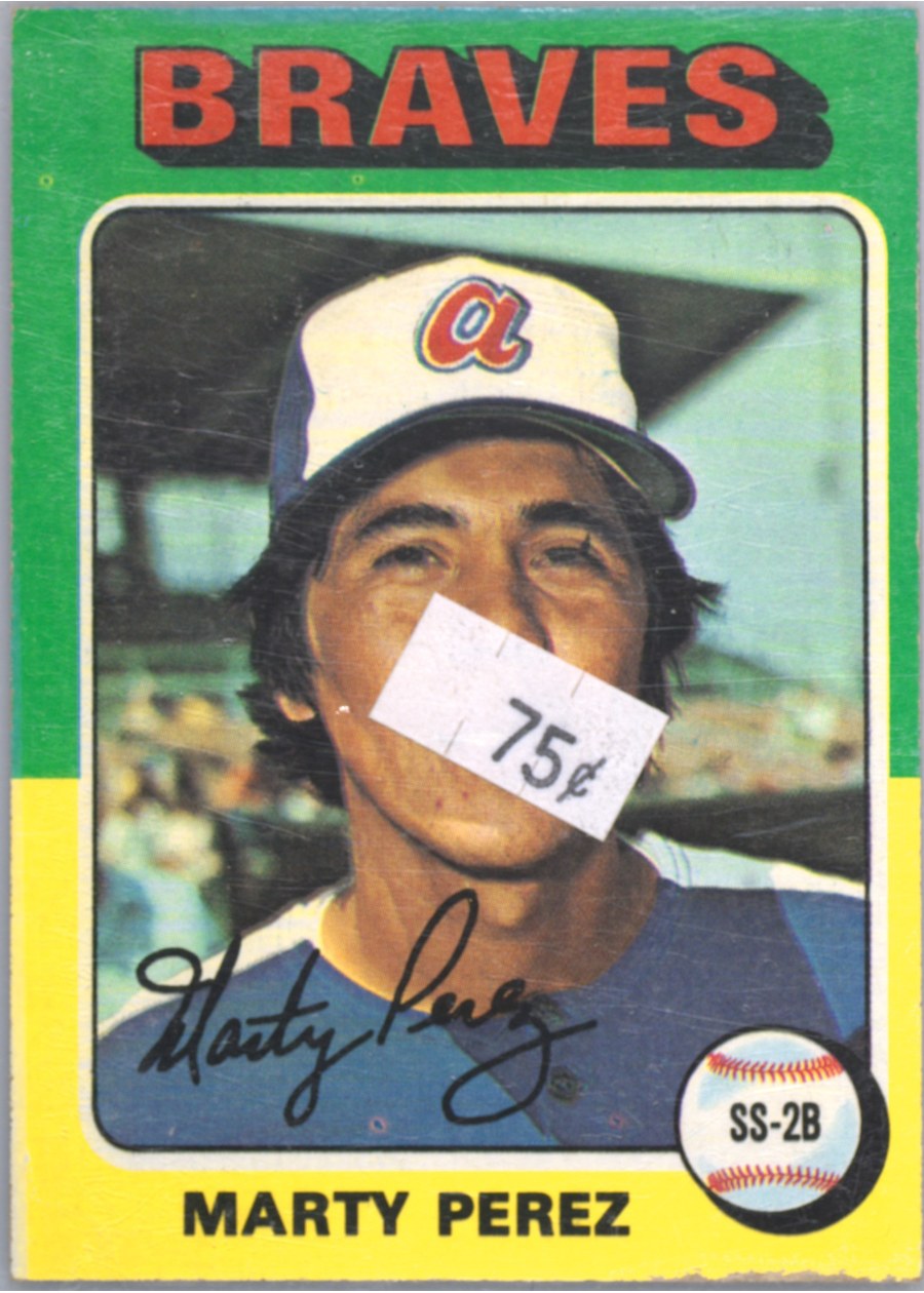 1975 Topps #499 Marty Perez, Atlanta Braves