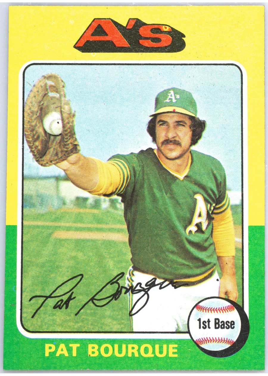 1975 Topps #502 Pat Bourque, Oakland Athletics