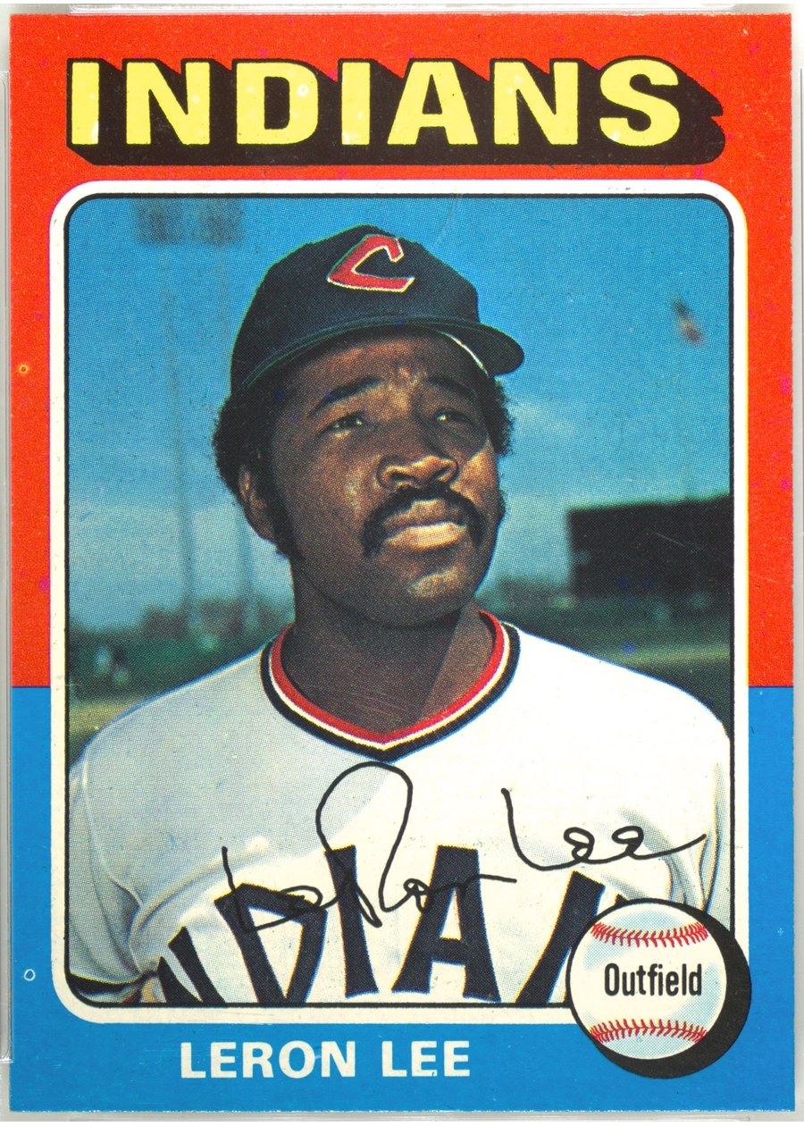 1975 Topps #506 Leron Lee, Cleveland Indians