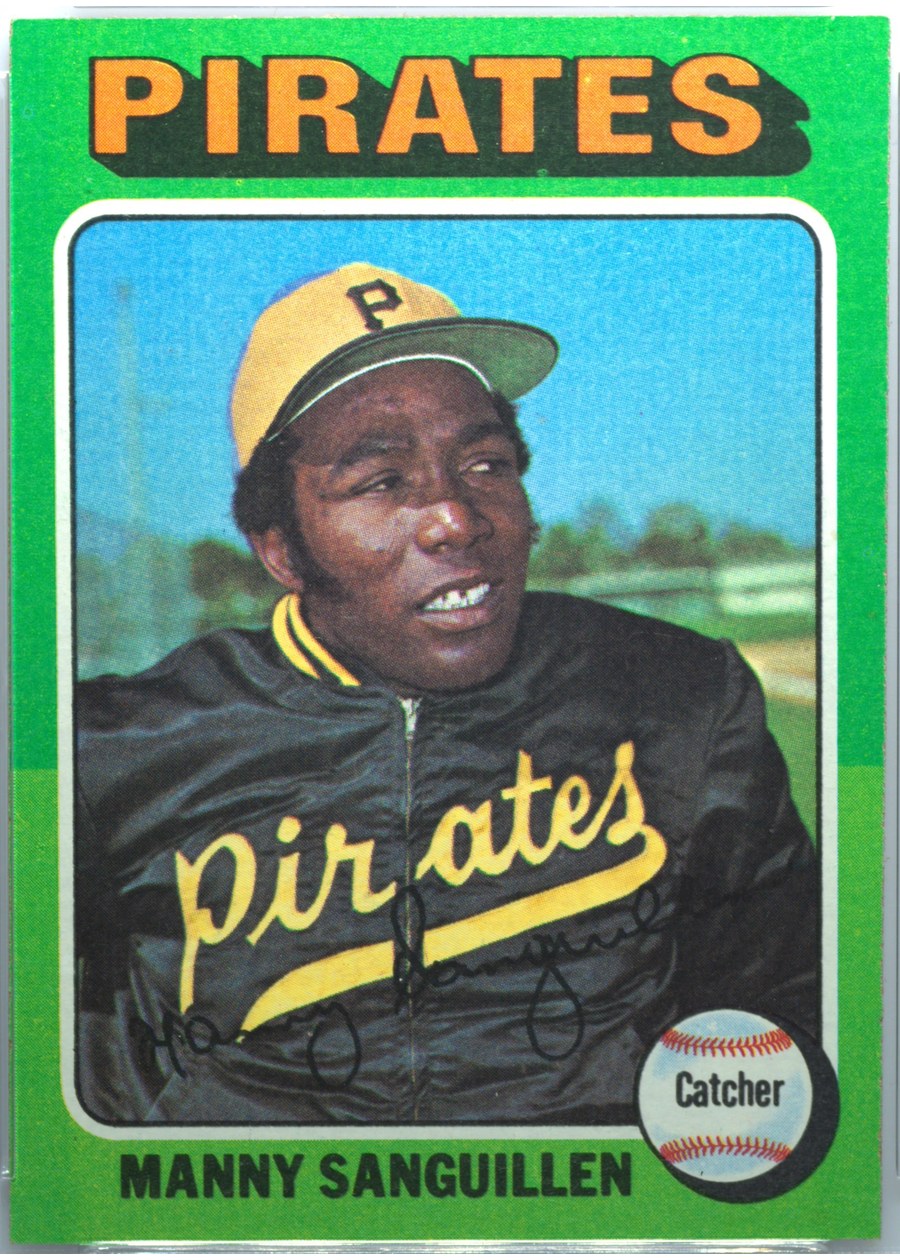 1975 Topps #515 Manny Sanguillen, Pittsburgh Pirates