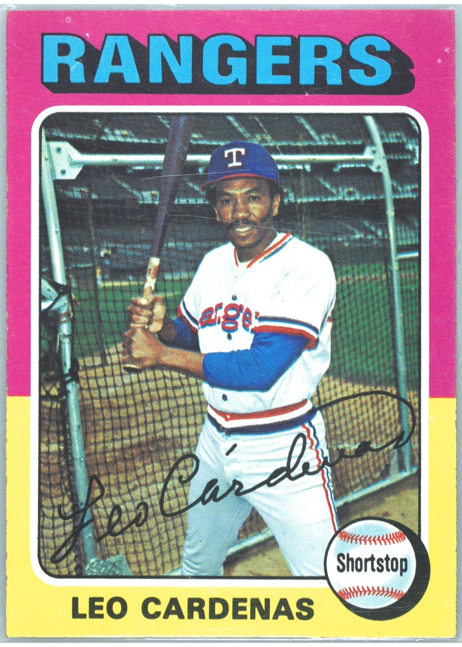 1975 Topps #518 Leo Cardenas, Texas Rangers