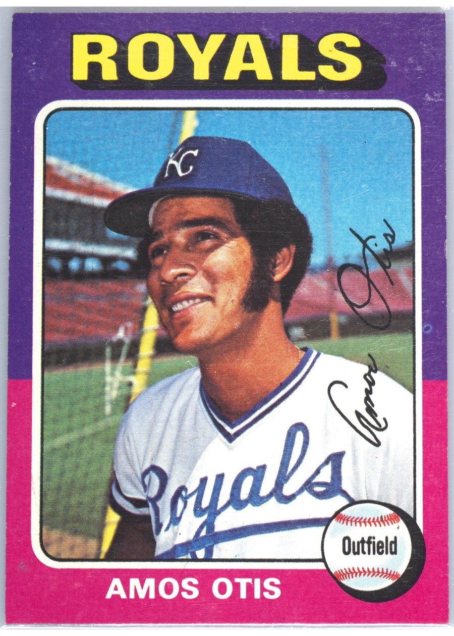 1975 Topps #520 Amos Otis, Kansas City Royals