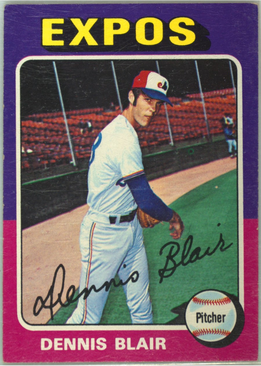1975 Topps #521 Dennis Blair, Montreal Expos