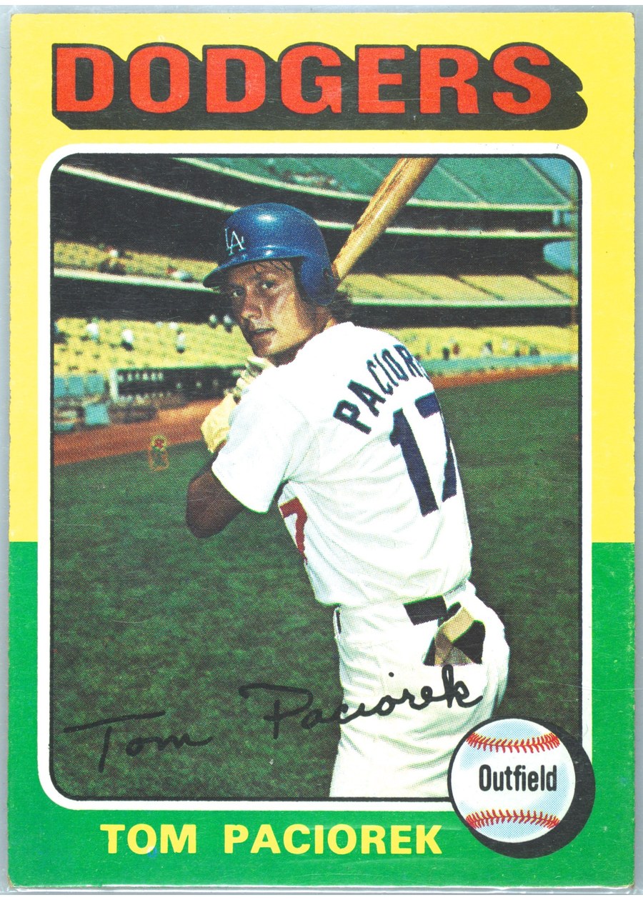1975 Topps #523 Tom Paciorek, Los Angeles Dodgers