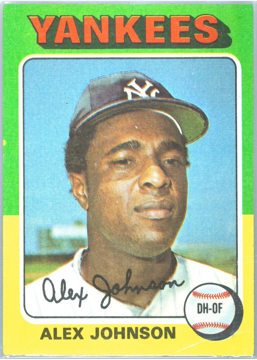 1975 Topps #534 Alex Johnson, New York Yankees