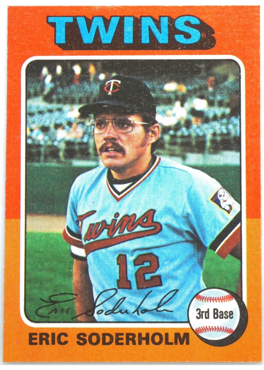 1975 Topps #54 Eric Soderholm, Minnesota Twins