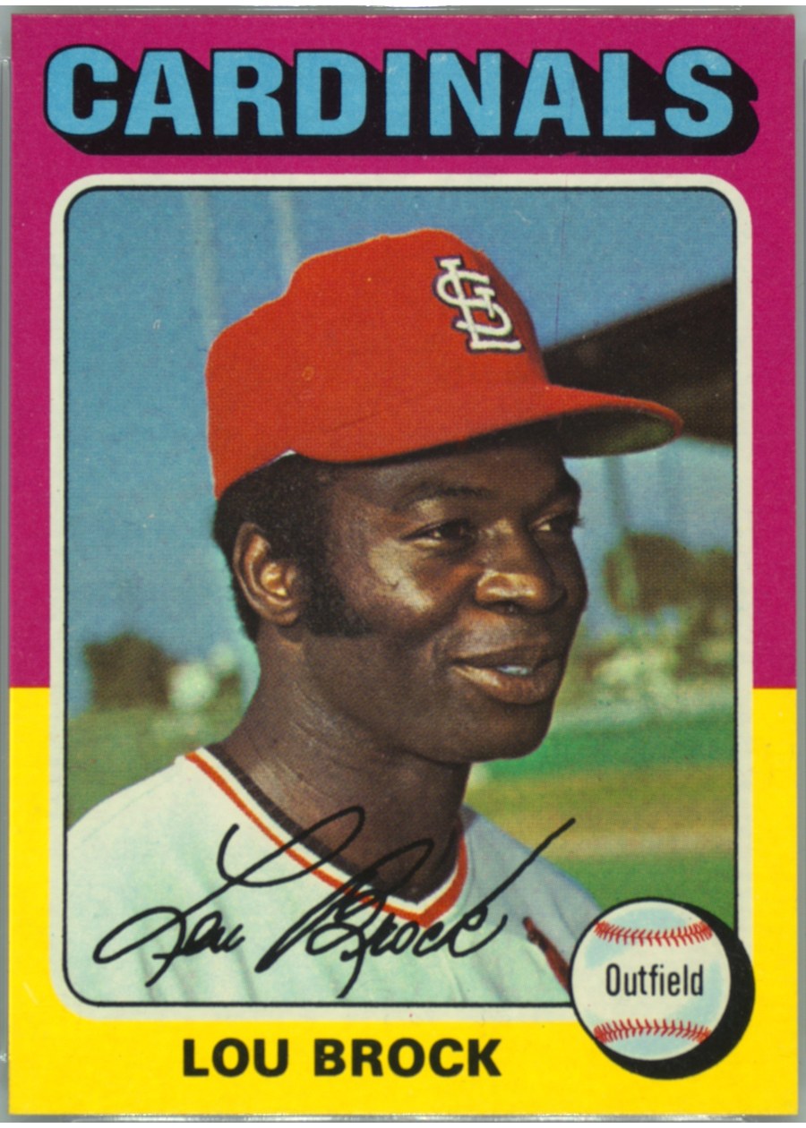 1975 Topps #540 Lou Brock, St. Louis Cardinals
