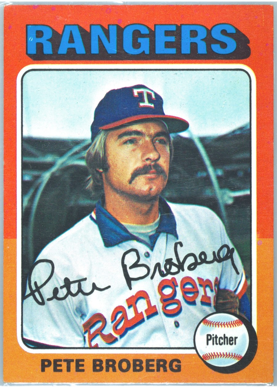 1975 Topps #542 Pete Broberg, Texas Rangers