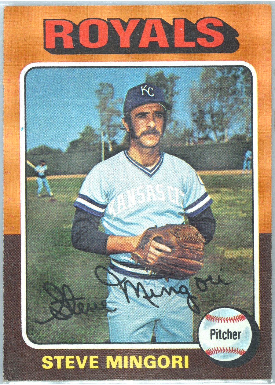 1975 Topps #544 Steve Mingori, Kansas City Royals