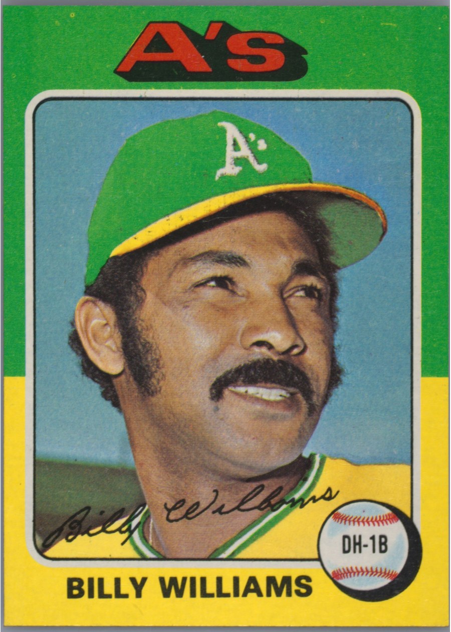 1975 Topps #545 Billy Williams, Oakland Athletics
