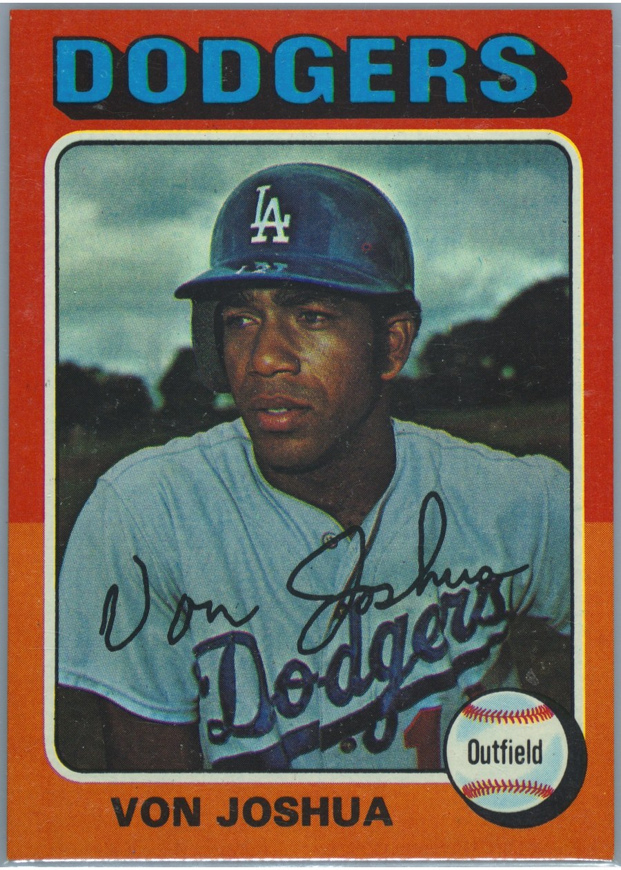 1975 Topps #547 Von Joshua, Los Angeles Dodgers