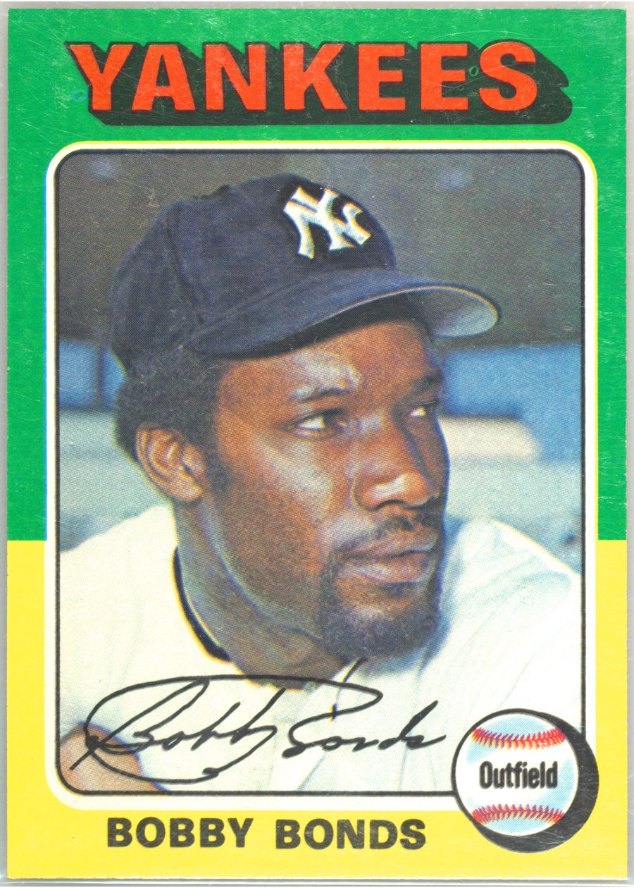 1975 Topps #55 Bobby Bonds, New York Yankees