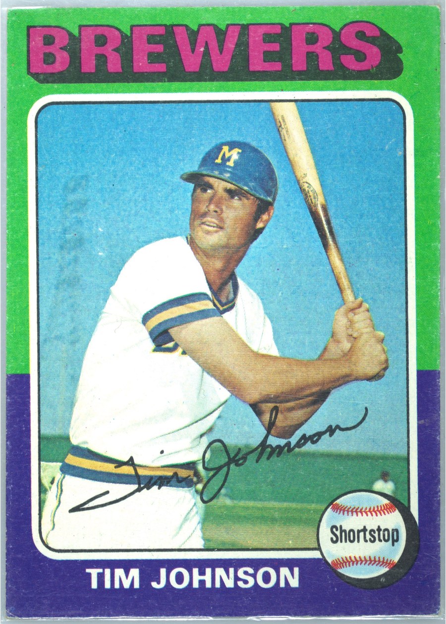 1975 Topps #556 Tim Johnson, Milwaukee Brewers