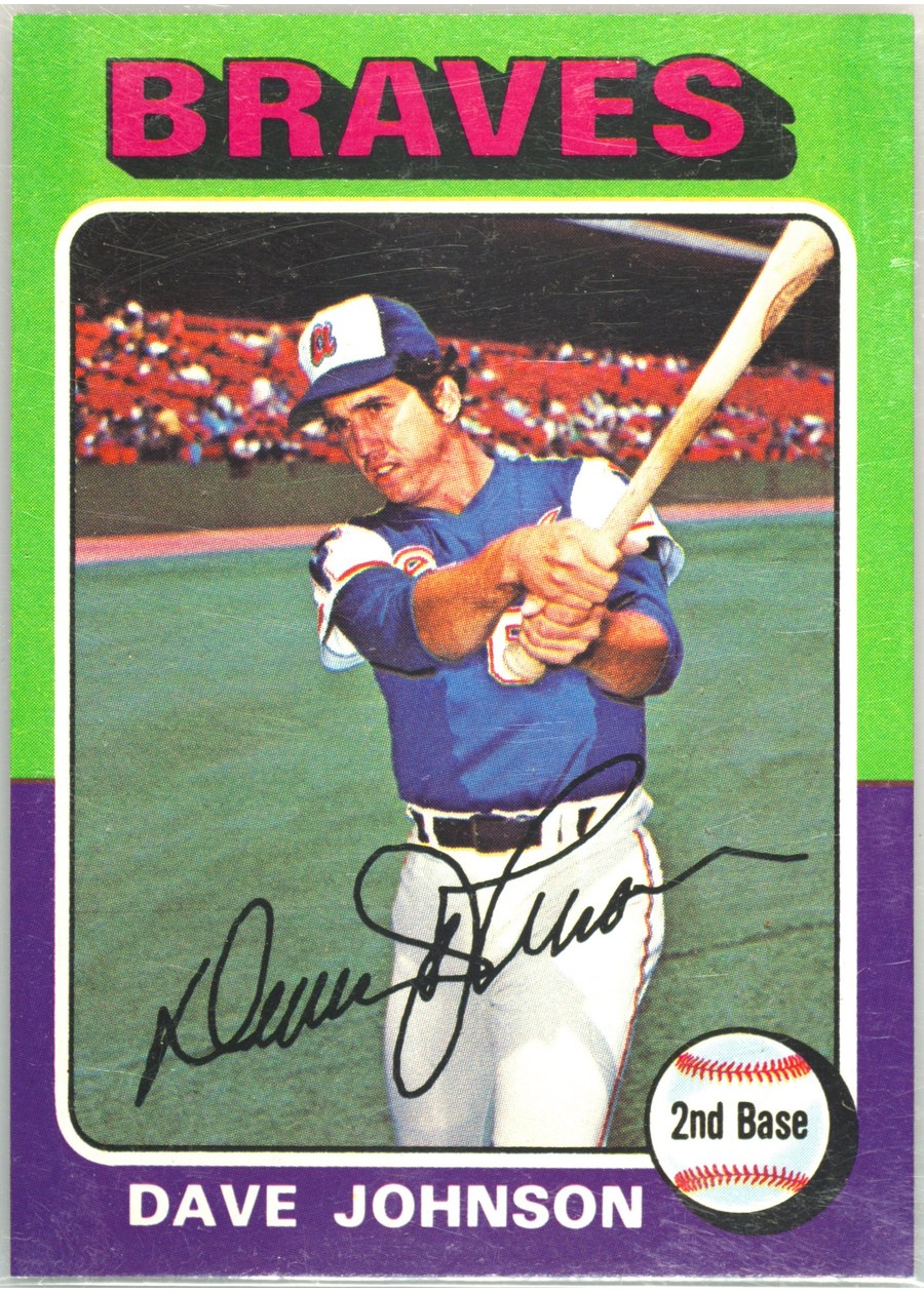 1975 Topps #57 Dave Johnson, Atlanta Braves