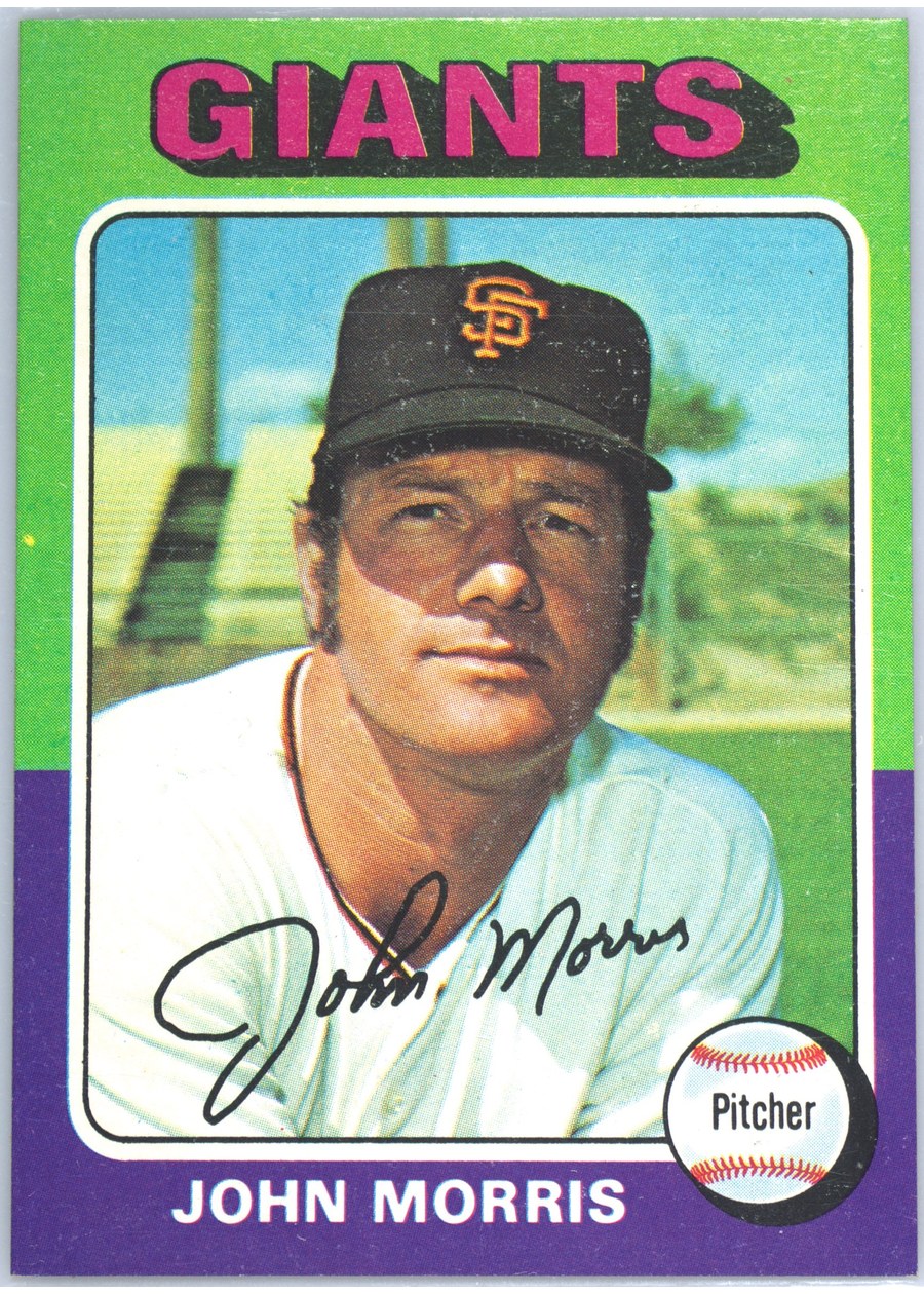 1975 Topps #577 John Morris, San Francisco Giants