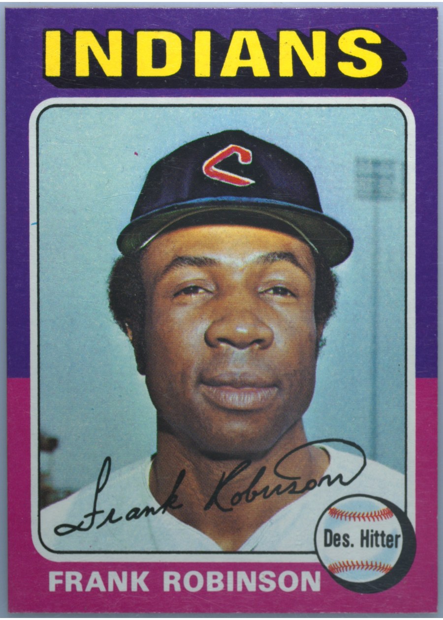 1975 Topps #580 Frank Robinson, Cleveland Indians